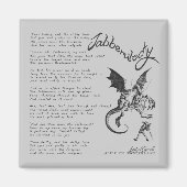 Jabberwocky Poem Magneet (Voorkant)