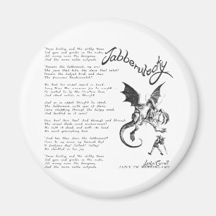Jabberwocky Poem Magneet