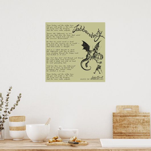 Jabberwocky Poem Poster (Keuken)