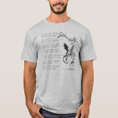 Jabberwocky Poem T-shirt (Voorkant)