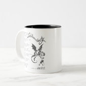 Jabberwocky Poem Tweekleurige Koffiemok (Voorkant links)