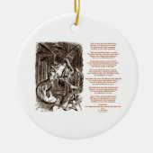Jabberwocky Poem van Lewis Carroll Keramisch Ornament (Voorkant)