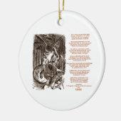 Jabberwocky Poem van Lewis Carroll Keramisch Ornament (Links)