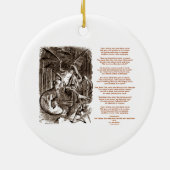 Jabberwocky Poem van Lewis Carroll Keramisch Ornament (Achterkant)
