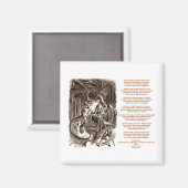 Jabberwocky Poem van Lewis Carroll Magneet (Voorkant / Achterkant)