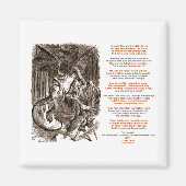 Jabberwocky Poem van Lewis Carroll Magneet (Voorkant)