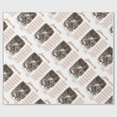 Jabberwocky Poem van Lewis Carroll (Zwarte Adder) Cadeaupapier (Vlak)