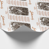 Jabberwocky Poem van Lewis Carroll (Zwarte Adder) Cadeaupapier (Hoek)