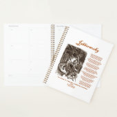 Jabberwocky Poem van Lewis Carroll (Zwarte Adder) Planner (Display)
