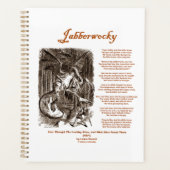 Jabberwocky Poem van Lewis Carroll (Zwarte Adder) Planner (Voorkant)