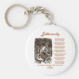 Jabberwocky Poem van Lewis Carroll (Zwarte Adder) Sleutelhanger