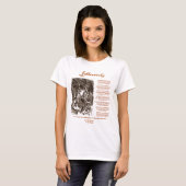 Jabberwocky Poem van Lewis Carroll (Zwarte Adder) T-shirt (Voorkant volledig)
