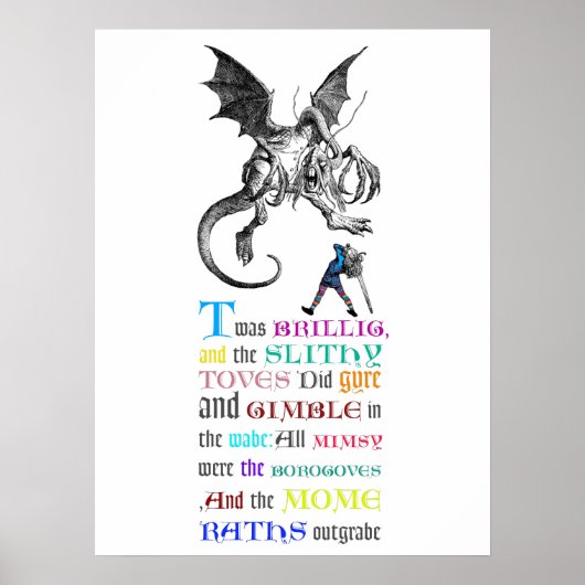 Jabberwocky Poster (Voorkant)