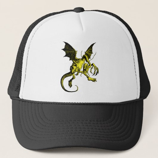 Jabberwocky Yellow Fill Trucker Pet (Voorkant)