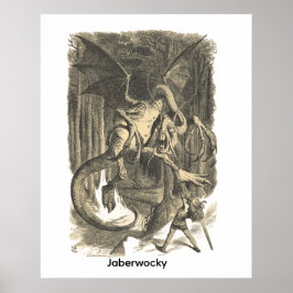 Jaberwocky - Alice in Wonderland Poster