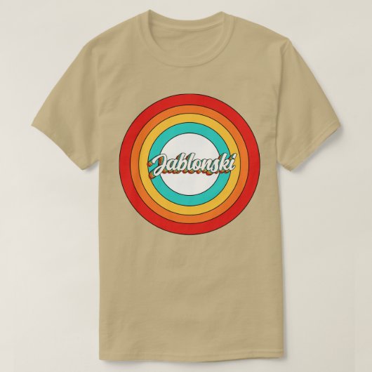 Jablonski Naam Shirt  Jablonski Circle (Design voorkant)