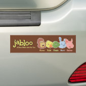 Jabloo Brown Bumpersticker (Op auto)