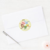 Jabloo Circle Sticker op gele achtergrond (Envelop)