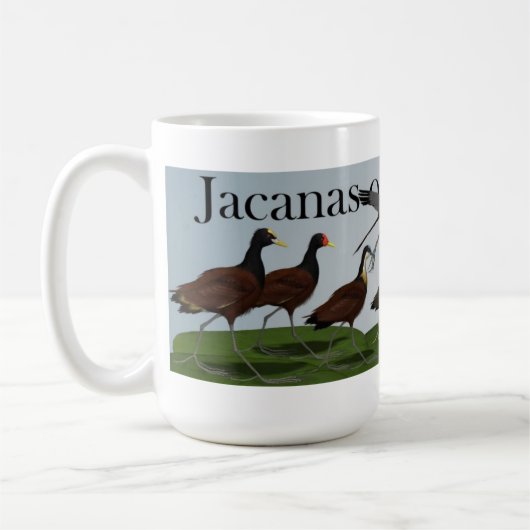 Jacanas van de wereld koffiemok (Links)