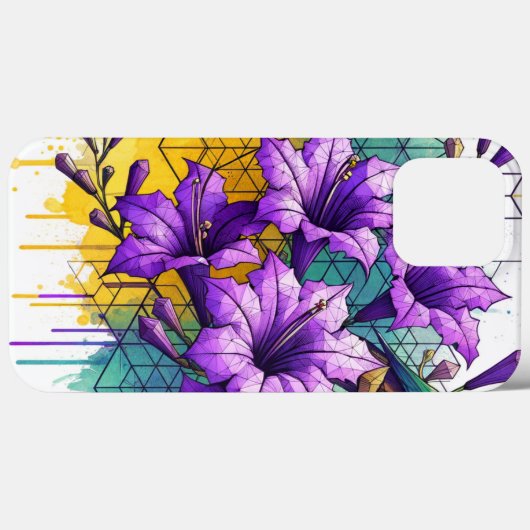 Jacaranda bloem telefoonhoesje Case-Mate iPhone case (Achterkant (horizontaal))