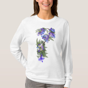 Jacaranda Bloemen bruiloft bloemen T-shirt