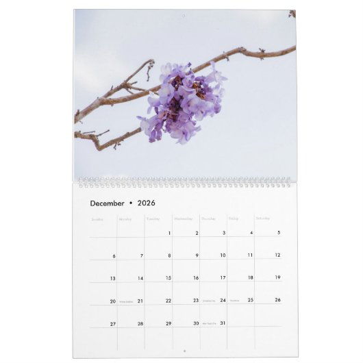 Jacaranda Bloemenkalender Kalender (Dec 2026)