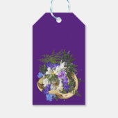 Jacaranda Bloesem & Lelie Boeket Cadeaubijslage Cadeaulabel (Achterkant)