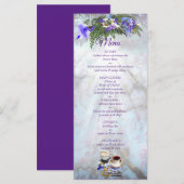 Jacaranda Bloesem & Lelie Boeket Menu (Voorkant / Achterkant)