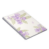 Jacaranda Bloesems Australisch Bloemennotebook Notitieboek (Rechterzijde)