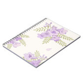 Jacaranda Bloesems Australisch Bloemennotebook Notitieboek (Linkerzijde)