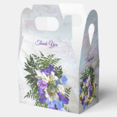 Jacaranda Bloesems & Lelie Boeket Cadeau Doos Bedankdoosjes (Geopend)