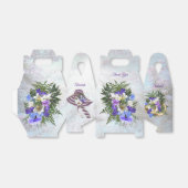 Jacaranda Bloesems & Lelie Boeket Cadeaus Geschenk Bedankdoosjes (Uitgevouwen)