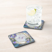 Jacaranda Bloesems & Lily Boeket Onderzetter (Rechterzijde)