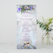 Jacaranda Blooms en Lily Bouquet Menu (Staand voorkant)