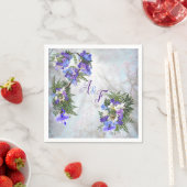 Jacaranda Blooms en Lily Bouquet Napkins Servet (Insitu)