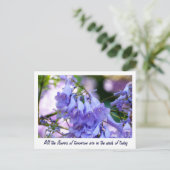 Jacaranda Blossom Briefkaart (Staand voorkant)