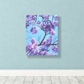 Jacaranda Blossom Canvas Afdruk (Insitu (Houten vloer))