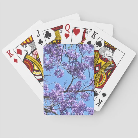 Jacaranda Blossom Pokerkaarten (Achterkant)