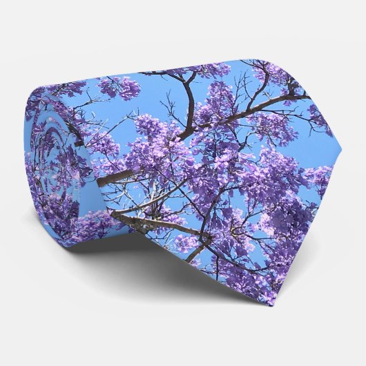 Jacaranda Blossom Stropdas (Opgerold)