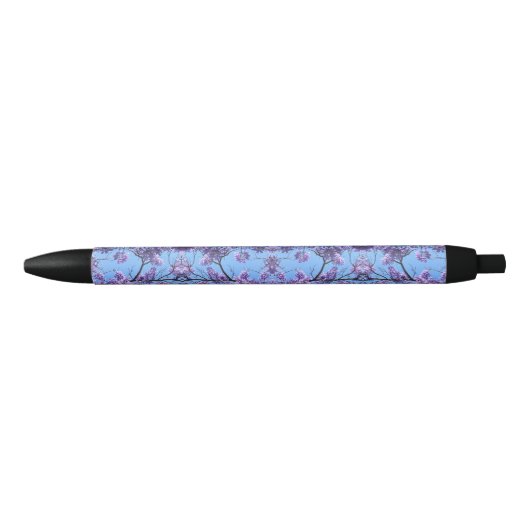 Jacaranda Blossom Zwarte Inkt Pen (Voorkant)