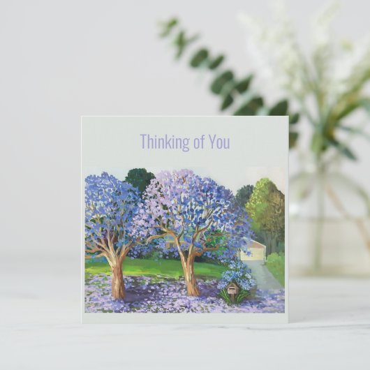 Jacaranda-bomen (Staand voorkant)