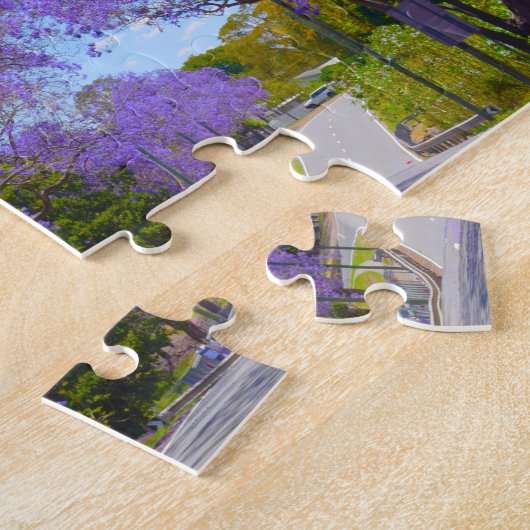 Jacaranda-bomen van Australië Legpuzzel (Zijkant)