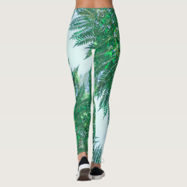Jacaranda Boom Bladeren Groene Kleuren Leggings