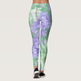Jacaranda Boom Bloemen Pastel Kleuren Leggings