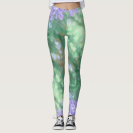 Jacaranda Boom Bloemen Pastel Kleuren Leggings