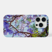 Jacaranda Boom Olieverf, iPhone Hoesje (Achterkant horizontaal)