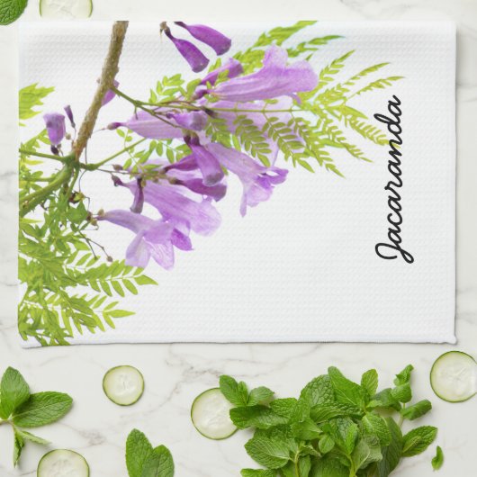 Jacaranda Flower is paars Theedoek (Gevouwen)