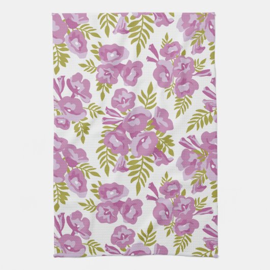 Jacaranda Flowers. Handhanddoek Theedoek (Verticaal)