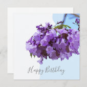 Jacaranda Flowers op blauwe achtergrond (Voorkant / Achterkant)