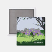 Jacaranda in bloei magneet (Voorkant / Achterkant)